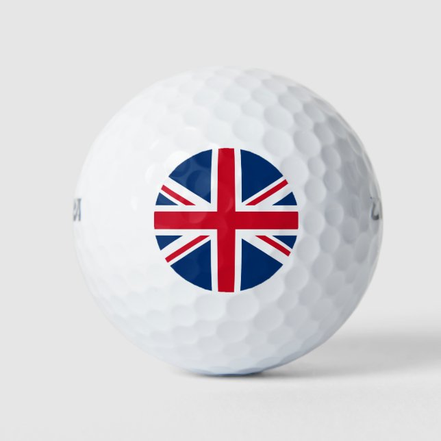 Pelotas De Golf Bandera de la Unión del Reino Unido (Anverso)