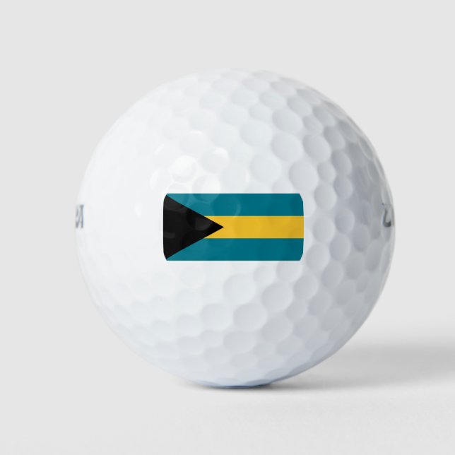 Pelotas De Golf Bandera de las Bahamas (Anverso)