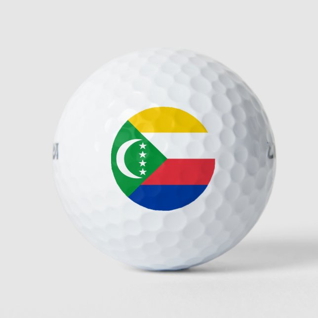 Pelotas De Golf Bandera de las Comoras (Anverso)