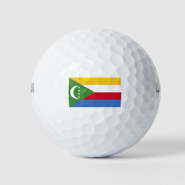 Pelotas De Golf Bandera de las Comoras (Anverso)