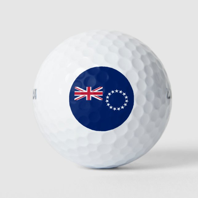 Pelotas De Golf Bandera de las Islas Cook (Anverso)