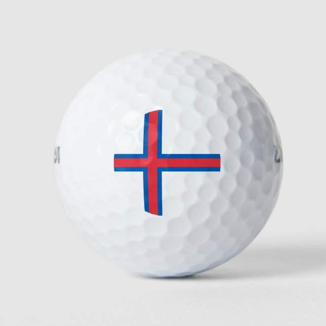Pelotas De Golf Bandera de las Islas Feroe (Anverso)