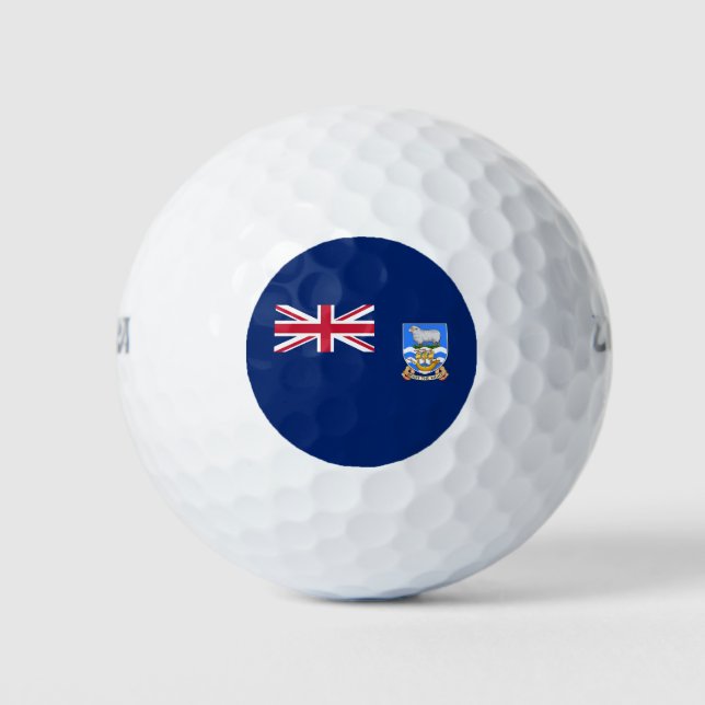 Pelotas De Golf Bandera de las Islas Malvinas (Anverso)