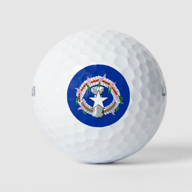 Pelotas De Golf Bandera de las Islas Marianas del Norte (Anverso)
