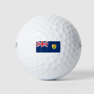 Pelotas De Golf bandera de las islas turcas y caicos
