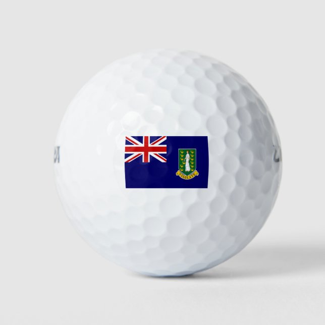 Pelotas De Golf bandera de las islas vírgenes británicas (Anverso)