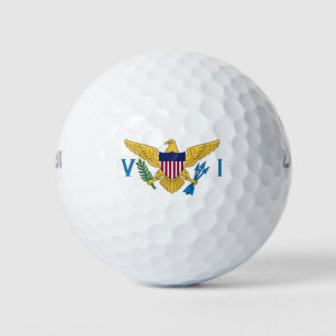 Pelotas De Golf Bandera de las Islas Vírgenes de los Estados Unido