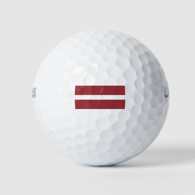 Pelotas De Golf Bandera de Letonia (Anverso)