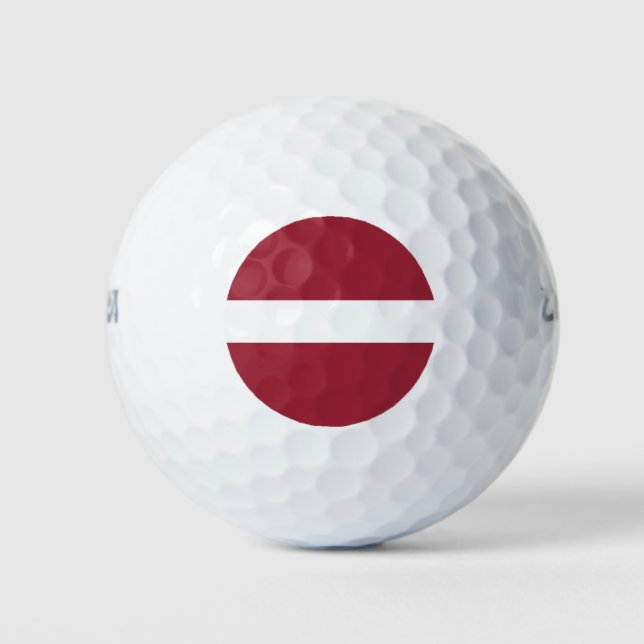 Pelotas De Golf Bandera de Letonia (Anverso)