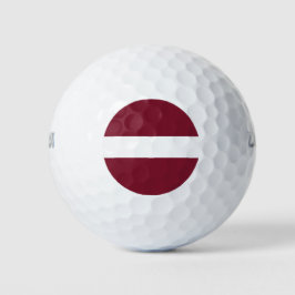 Pelotas De Golf Bandera de Letonia