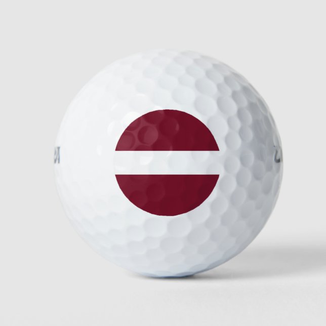 Pelotas De Golf Bandera de Letonia (Anverso)