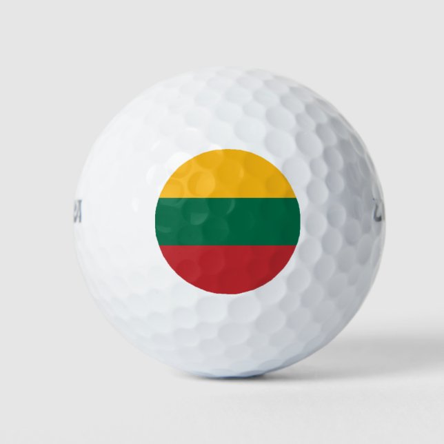 Pelotas De Golf Bandera de Lituania (Anverso)
