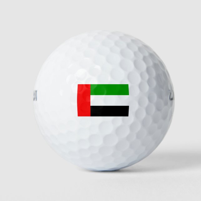 Pelotas De Golf Bandera de los Emiratos Árabes Unidos (Anverso)