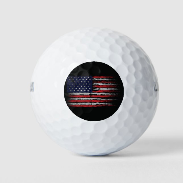 Pelotas De Golf Bandera de los Estados Unidos (Anverso)
