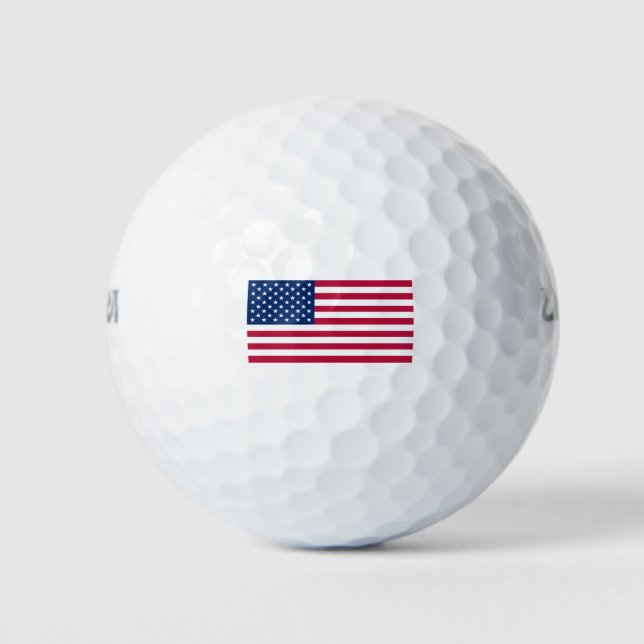 Pelotas De Golf Bandera De Los Estados Unidos (Anverso)