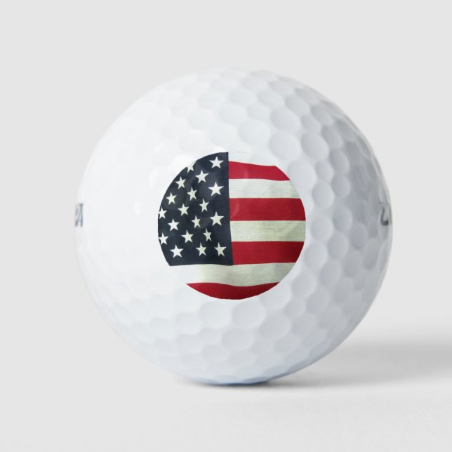 Pelotas De Golf Bandera de los Estados Unidos (Anverso)
