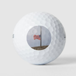 Pelotas De Golf Bandera de los Estados Unidos a media asta (Estado