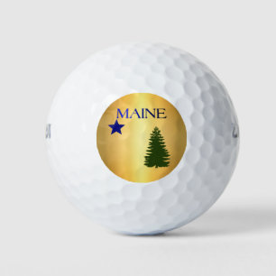 Pelotas De Golf Bandera de Maine (1901)