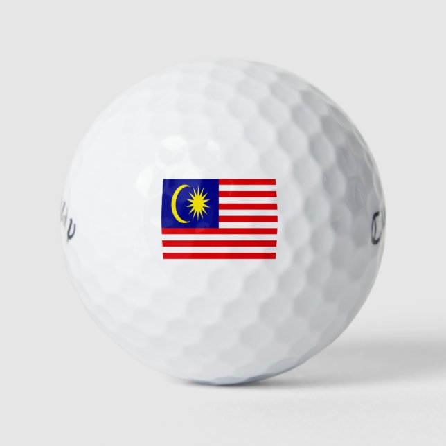 Pelotas De Golf Bandera de Malasia (Anverso)