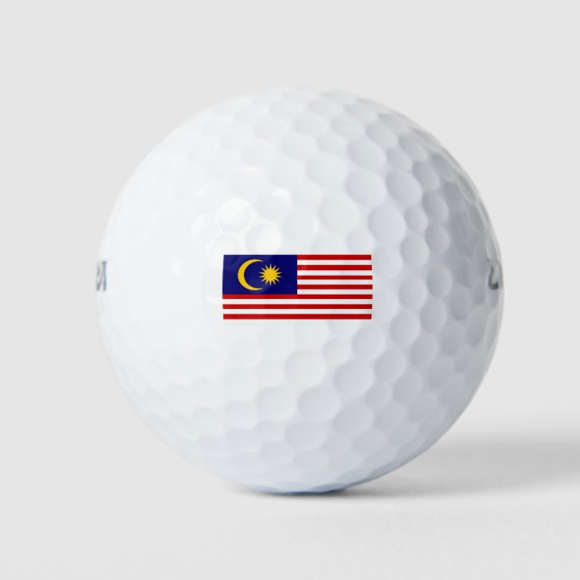 Pelotas De Golf Bandera de Malasia (Anverso)