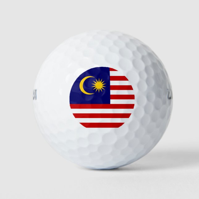 Pelotas De Golf Bandera de Malasia (Anverso)