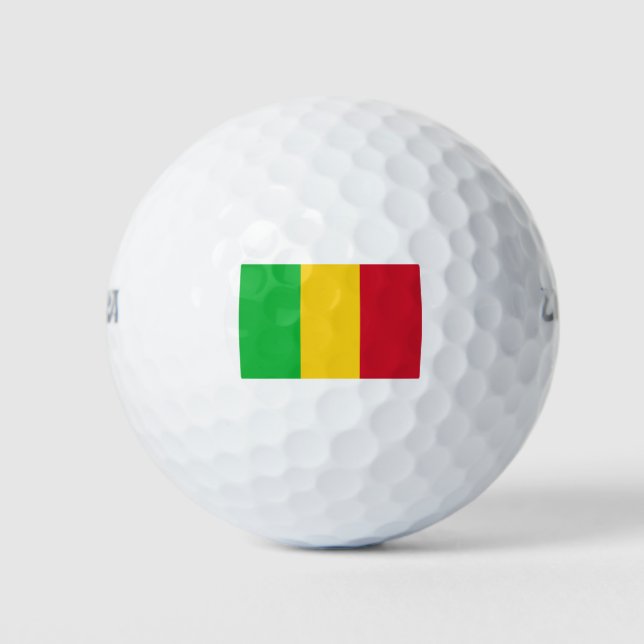 Pelotas De Golf Bandera de Mali (Anverso)
