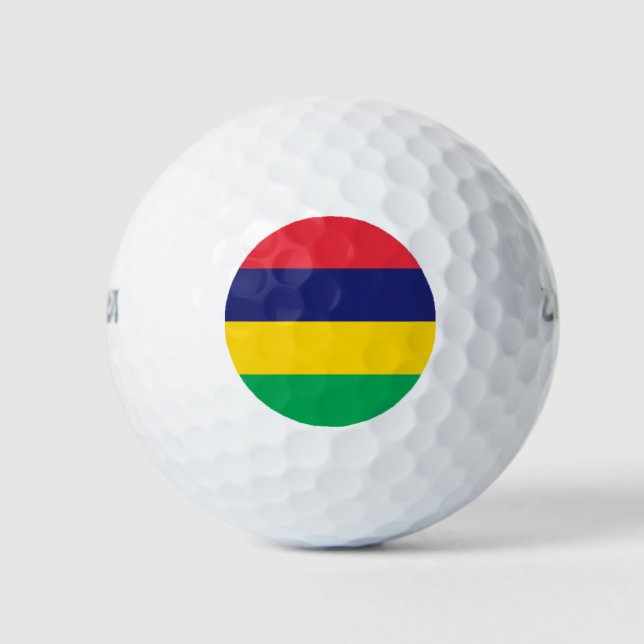 Pelotas De Golf Bandera de Mauricio (Anverso)