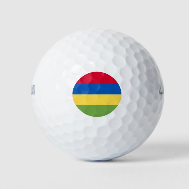 Pelotas De Golf Bandera de Mauricio (Anverso)