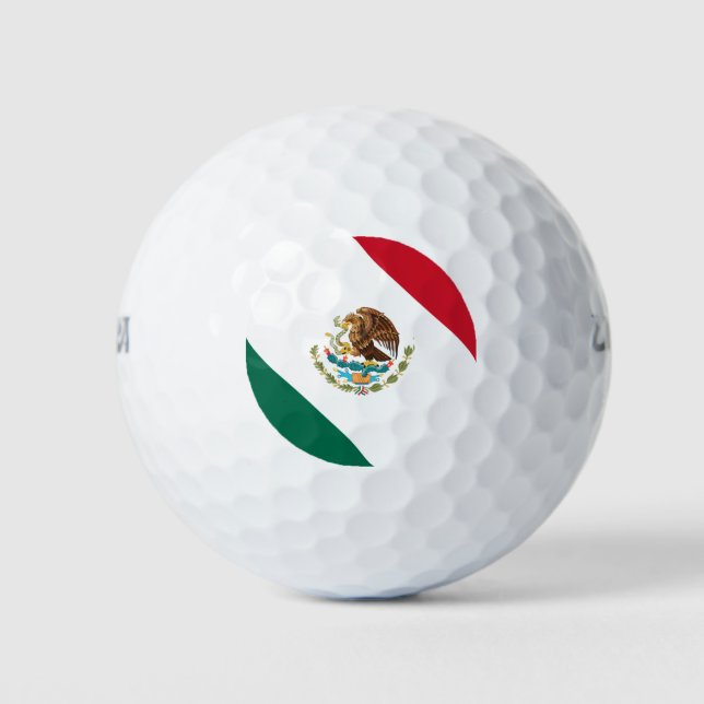 Pelotas De Golf Bandera de México (Anverso)