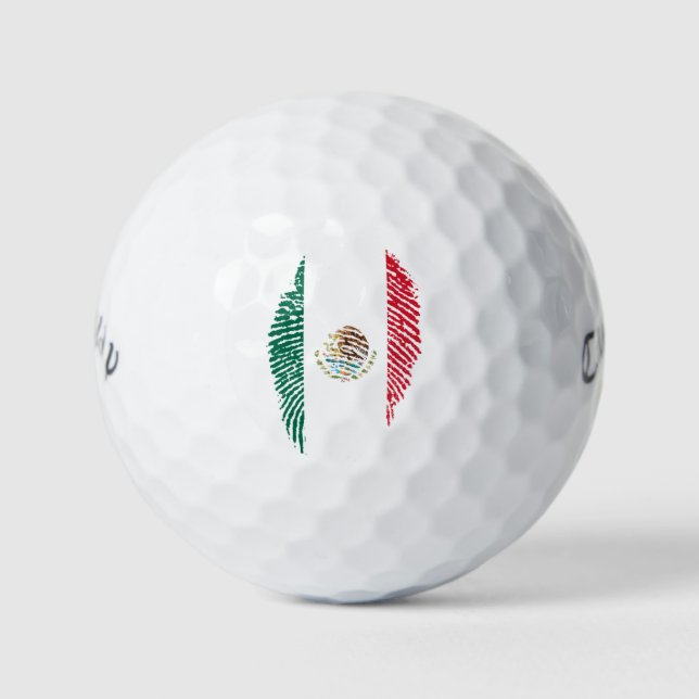 Pelotas De Golf Bandera de México (Anverso)