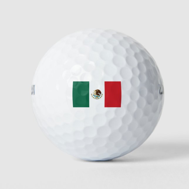 Pelotas De Golf Bandera de México (Anverso)