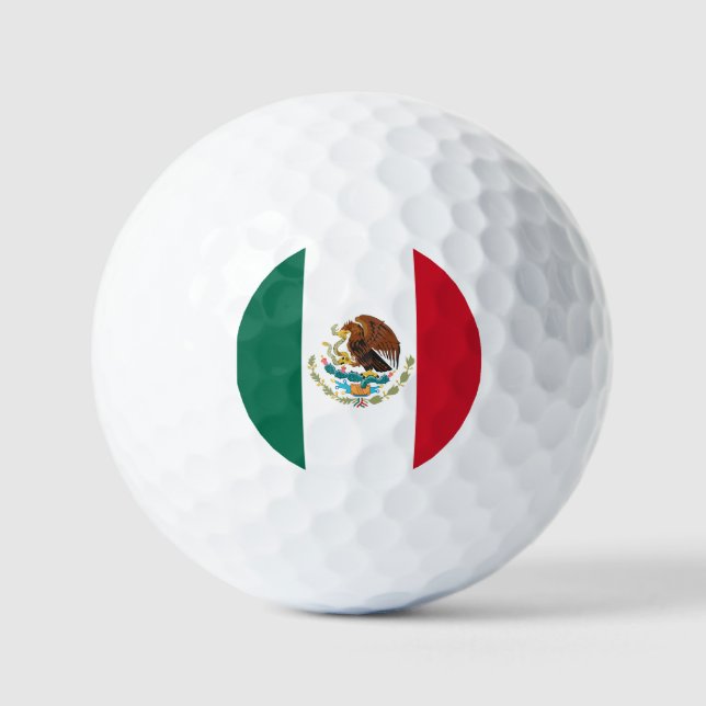 Pelotas De Golf Bandera de México (Anverso)