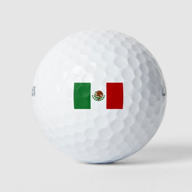 Pelotas De Golf Bandera de México (Anverso)