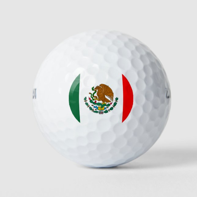 Pelotas De Golf Bandera de México (Anverso)