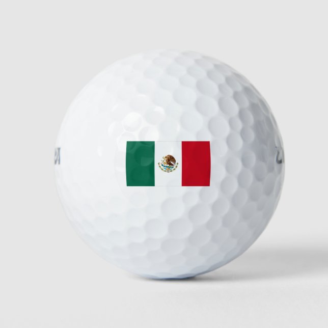 Pelotas De Golf Bandera de México (Anverso)
