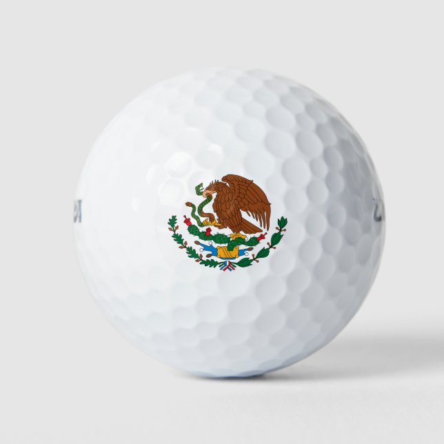 Pelotas De Golf Bandera de México (Anverso)