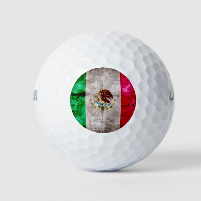 Pelotas De Golf Bandera de México de época meteorológica (Anverso)