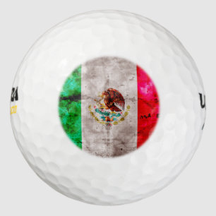 Pelotas De Golf Bandera de México de época meteorológica