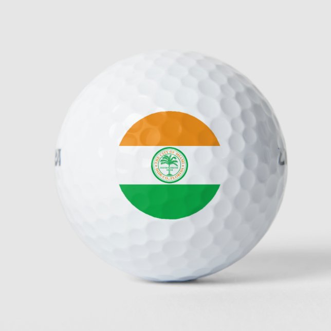 Pelotas De Golf Bandera de Miami, Florida Golf Balls (Anverso)