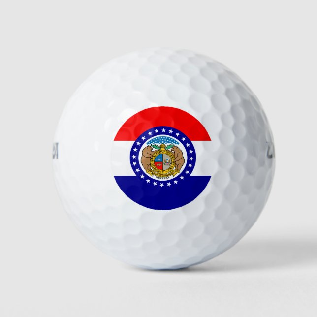 Pelotas De Golf Bandera de Misuri (Anverso)