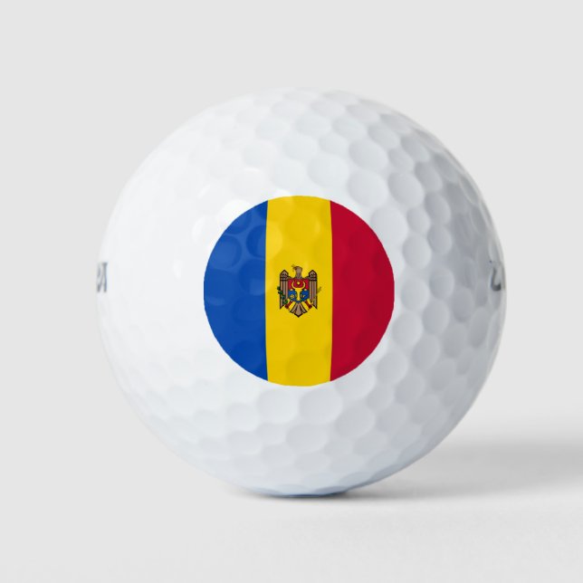 Pelotas De Golf Bandera de Moldavia (Anverso)