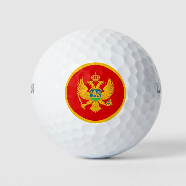 Pelotas De Golf Bandera de Montenegro (Anverso)