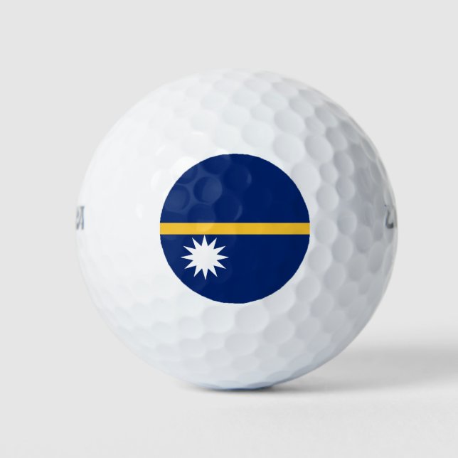 Pelotas De Golf Bandera de Nauru (Anverso)