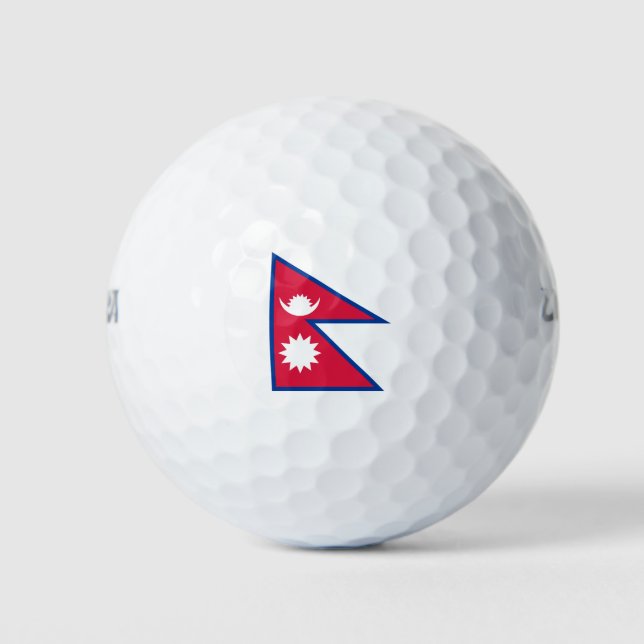 Pelotas De Golf Bandera de Nepal (Anverso)