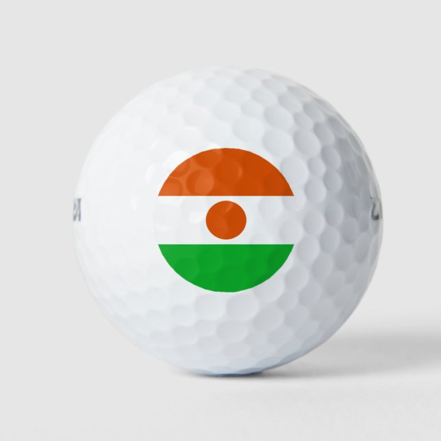 Pelotas De Golf Bandera de Níger (Anverso)