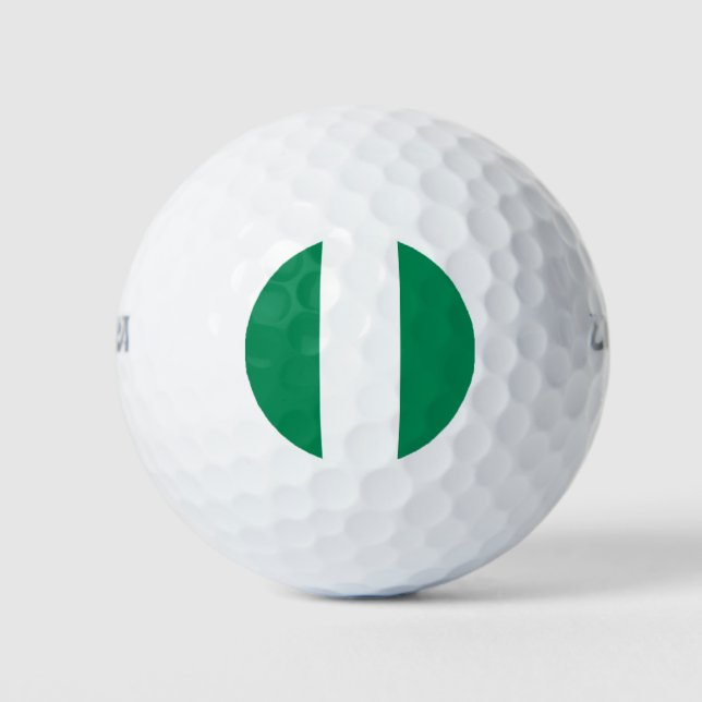 Pelotas De Golf Bandera de Nigeria (Anverso)