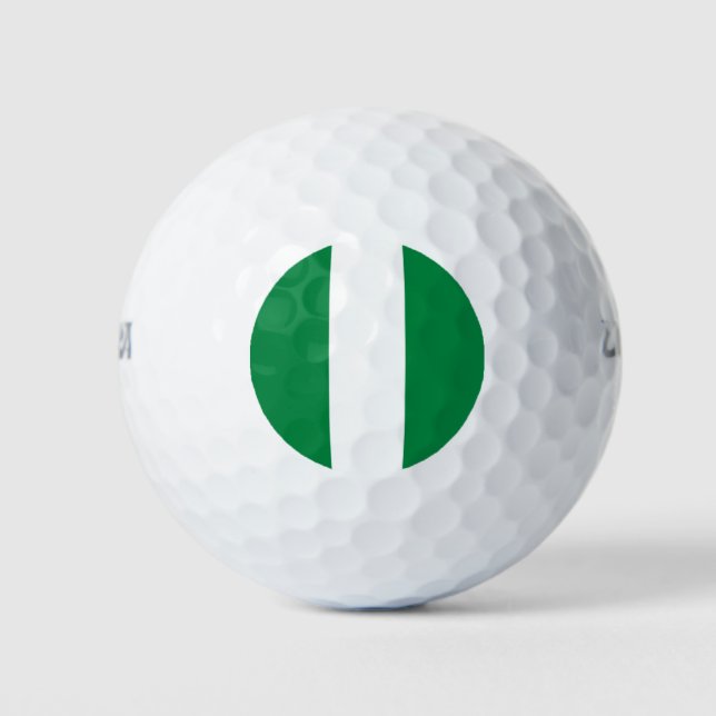 Pelotas De Golf Bandera de Nigeria (Anverso)