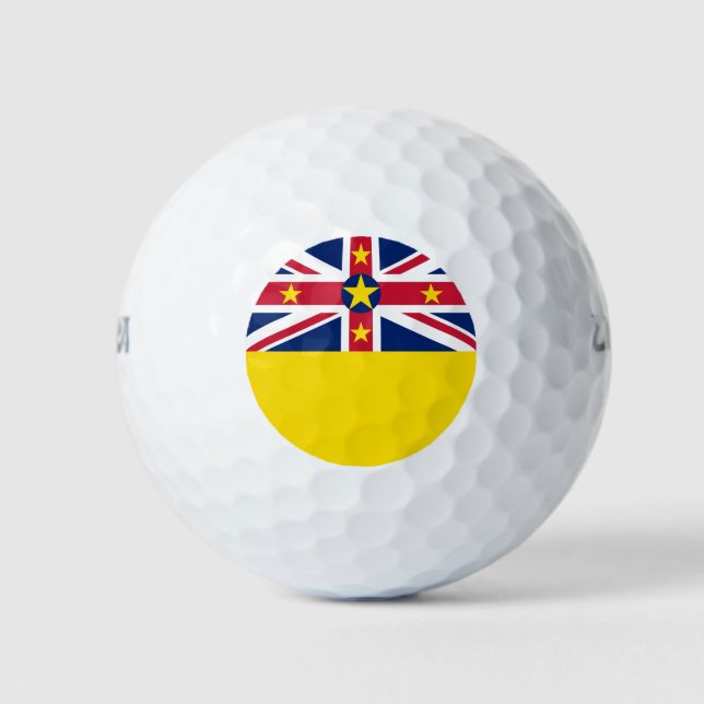 Pelotas De Golf Bandera de Niue (Anverso)