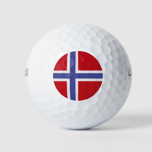Pelotas De Golf Bandera de Noruega (Anverso)