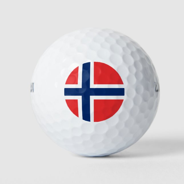 Pelotas De Golf Bandera de Noruega (Anverso)